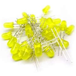 5mm Diffused Yellow LED (Pack of 25)