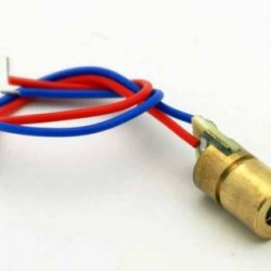 Laser Diode 650nm 3v 5mw with Copper Head - Red