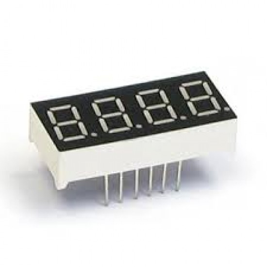 4 Digit Seven Segment Display Common Anode (Red)