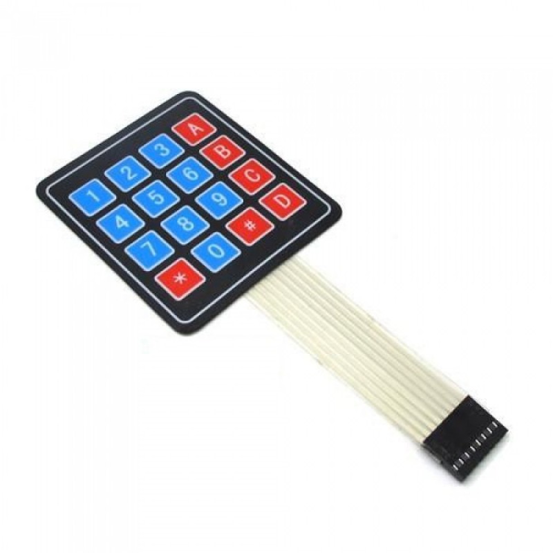 - Type Matrix Membrane 4x4 Key - 16 Keypad