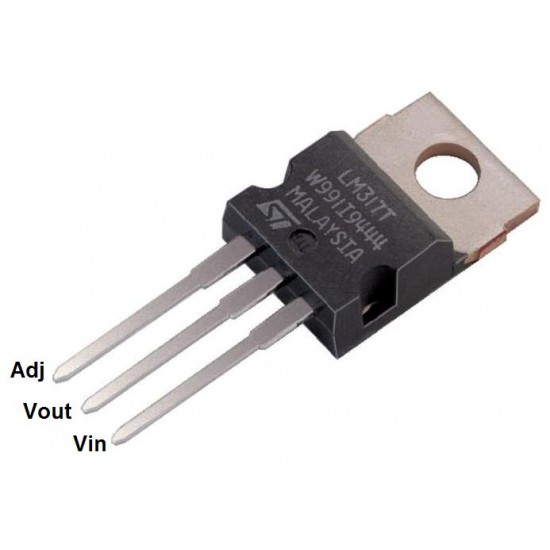 LM317T 3 Terminal Adjustable Positive Voltage Regulator