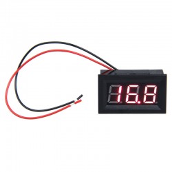 0.56" 3.5-30 Volt 2 Wire DC Voltmeter - Digital