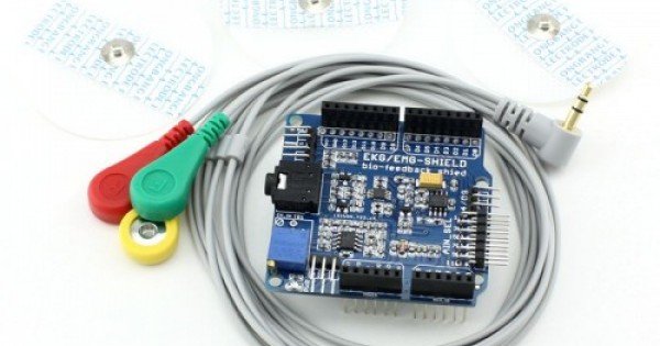 Emg Kit Arduino Buy EKG/EMG Shield For Arduino With Cables And Electrodes Online In ...