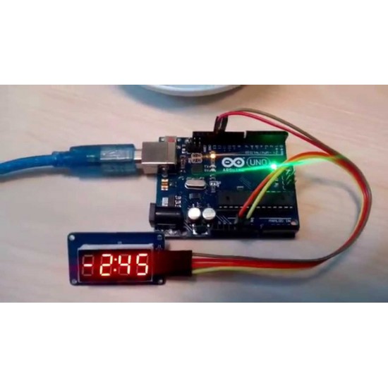 TM1637 Based 4 Bits Red Digital Tube LED Display Module