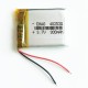 3.7v 350 Mah Lipo Battery 