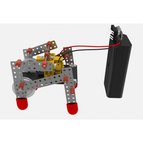 DIY Double Drive Quadruped Robot Plastic Puzzle Toy