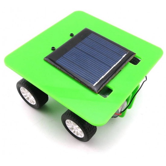 Self Assembly Mini Solar Powered DIY Car Kit 